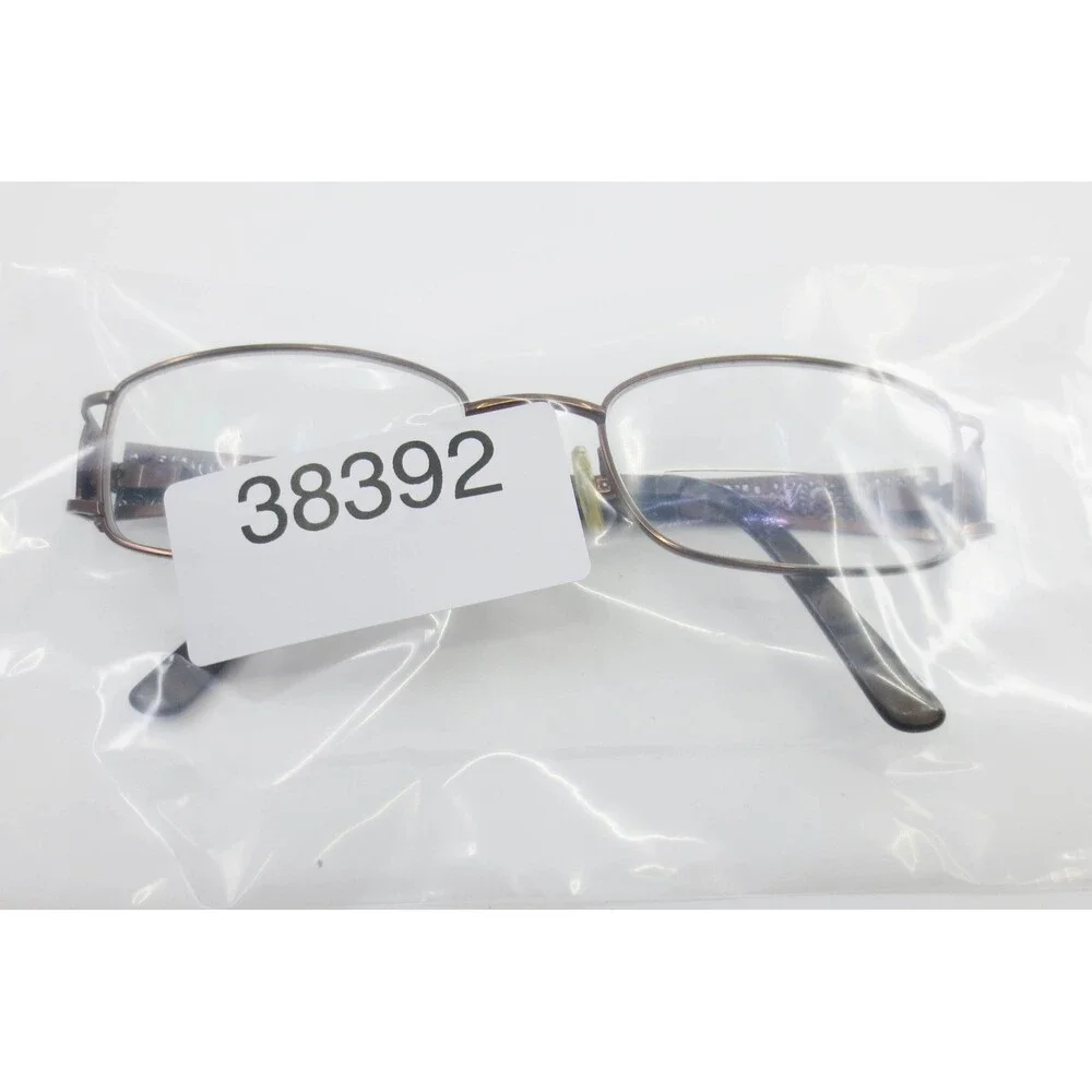 Kay Unger New York Brown Floral Filigree Eyeglasses Frames 52-18-135 Rectangular